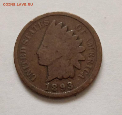 США 1 цент 1893 23.07.2025 в 22.00 мск - 1000041973