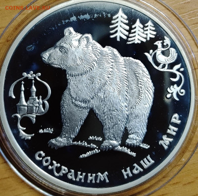 3 рубля 1993 Сохраним нам мир - бурый медведь до 20.07 - IMG_20250716_204746_000