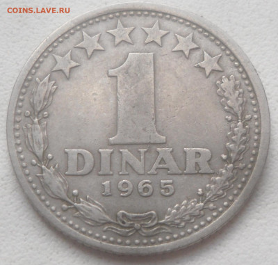 Югославия 1 динар 1965 г. - SAM_6777.JPG