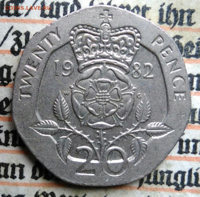 Великобритания 20 пенсов 1982 года до 21.07.2025 - IMG_20250714_214649