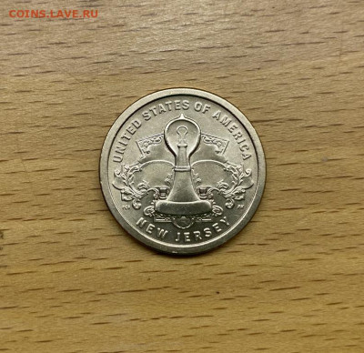 США 1$ доллар 2019 двор P Нью-Джерси Лампа накаливания UNC - ssha_1_dollar_2019_dvor_p_amerikanskie_innovacii_nju_dzhersi_lampa_nakalivanija_unc