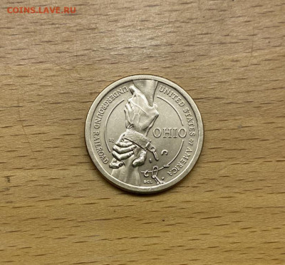 США 1$ доллар 2023 двор P Огайо Подземная железная дорога UN - ssha_1_dollar_2023_dvor_p_amerikanskie_innovacii_ogajo_podzemnaja_zheleznaja_doroga_unc
