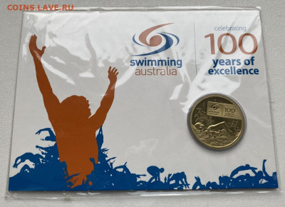 Австралия 1 доллар 2009 100 лет превосходства Плавание букле - avstralija_1_dollar_2009_100_let_prevoskhodstva_plavanie_buklet_blister_sport