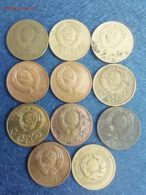 3копейки СССР 1962г.1940г 1930 1957(2)1968(3) 1967 1969 1955 - IMG_20250706_123526