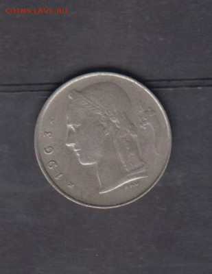Бельгия 1963 1 франк надп на фр до 29 07 - 49