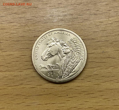 США 1$ доллар 2012 двор P Сакагавея Индианка Торговые пути - ssha_1_dollar_2012_dvor_p_sakagaveja_indianka_torgovye_puti_17_veka_unc