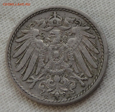 Германия 5 пфеннигов 1903 до 27.07.2025 - Германия 5 пфеннигов 1903. .JPG