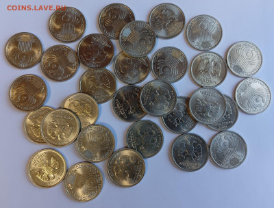 1 рубль СНГ мешковые, яркие, UNC, 30 штук до 29.07.25 - 1000045644