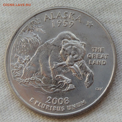 США ¼ доллара 2008 Аляска до 30.07.2025 - США ¼ доллара 2008.JPG