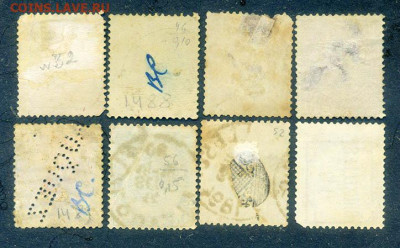 Бельгия марки 8 шт. до 1.08. - марки-почта_Бельгия_1880-1910_8шт_фн