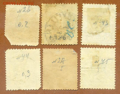 Бельгия марки 6 шт. до 1.08. - марки-почта_Бельгия_1869-88_6шт_фн