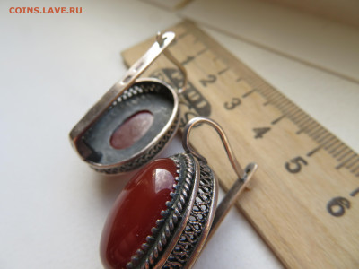 Серьги. Серебро с камнем	15,64гр. - 5а.JPG