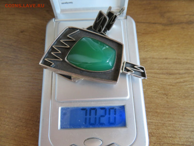 Серьги, подвеска. Серебро с камнем 70,2гр. - 10в.JPG