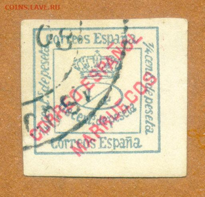 Испания газетная марка 1900 до 3.08. - марка-газетная_Испания-1900-нп_гаш