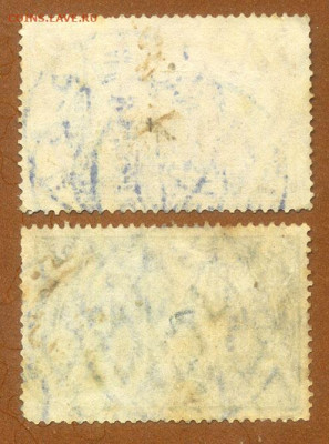 Германия аллегории 2 шт. 1905 до 3.08. - марки-почта_Германия-1905-11_аллегории-1-2м-вд_2шт_оборот