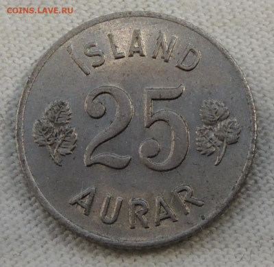 Исландия 25 эйре 1967 до 3.08.2025 - Исландия 25 эйре 1967.JPG