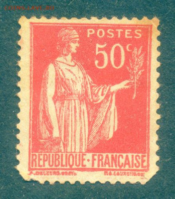 Франция марка 1937 до 4.08. - марка-почта_Франция-1937-50с
