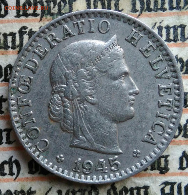Швейцария 20 раппен 1945 года до 04.08.2025 - IMG_20250730_235829