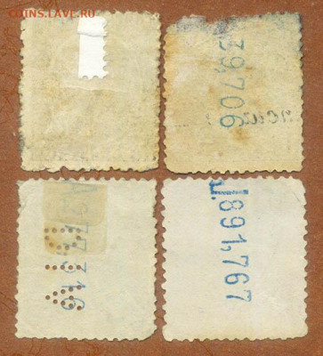 Старая Испания марки 4 шт. до 5.08. - марки-почта_Испания-старая_4шт_фн