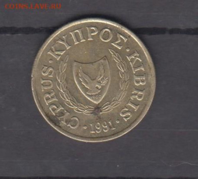Кипр 1991 10 центов до 04 08 - 188а