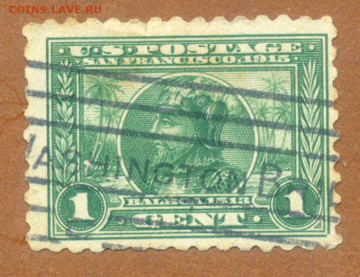 США Васко Бальбоа 1915 до 5.08. - марка-почта_США-1915_Бальбоа_гаш