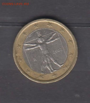 Италия 2002 1 евро до 05 08 - 28а