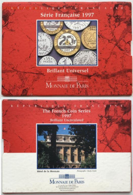 редкий годовой набор Франция 1997 тираж 15000 шт - redkij_bankovskij_godovoj_nabor_francija_1997_tirazh_15000_sht_buklet_konvert_bunc_20_frankov_santimov