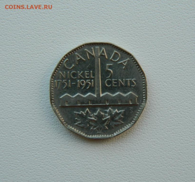 Канада 5 центов 1951 г. (Юбилейная) до 07.08.25 - DSCN6494.JPG