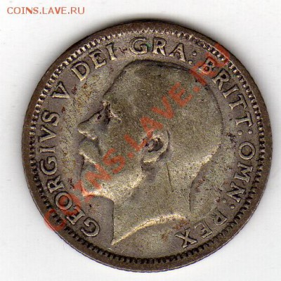 Ag Великобритания 6 пенсов 1925 до 20.02-22ч (1188) - img283