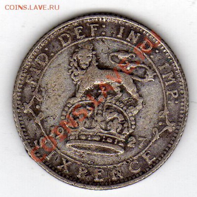 Ag Великобритания 6 пенсов 1927 до 20.02-22ч (1188) - img288