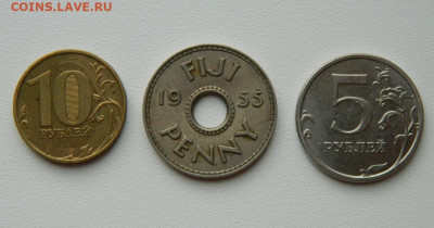 Британский Фиджи 1 пенни 1955 г. до 08.08.25 - DSCN6590.JPG