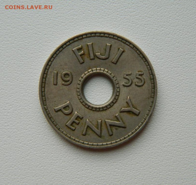Британский Фиджи 1 пенни 1955 г. до 08.08.25 - DSCN6591.JPG