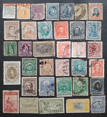 Латинская Америка марки 35 шт. до 8.08. - марки-почта_Латинская-Америка_35шт