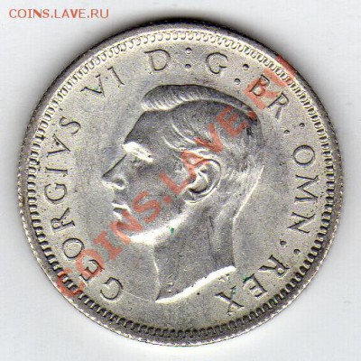 Ag Великобритания 6 пенсов 1943 до 20.02-22ч (1188) - img319