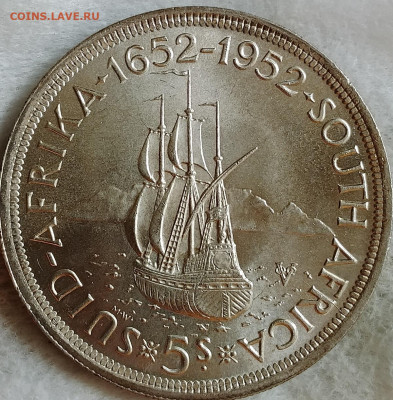 ЮАР 5 шиллингов 1952 300-летие Кейптауна до 06.08 - IMG_20250803_141656_035