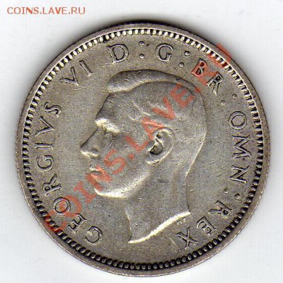 Ag Великобритания 6 пенсов 1946 до 20.02-22ч (1188) - img325