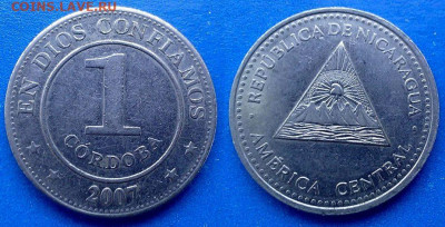 Никарагуа - 1 кордоба 2007 года до 10.08 - Никарагуа 1 кордоба, 2007