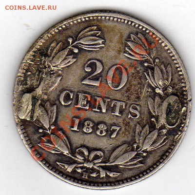 Ag Никарагуа 20 сентаво 1887 до 20.02-22ч (1480) - img334
