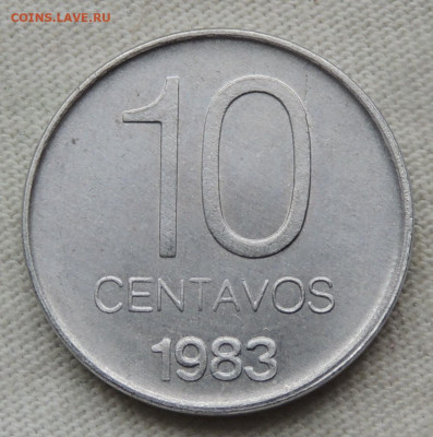 Аргентина 10 сентаво 1983 до 10.08.2025 - Аргентина 10 сентаво 83.JPG