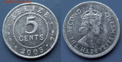 Белиз - 5 центов 2003 года до 11.08 - Белиз 5 центов, 2003