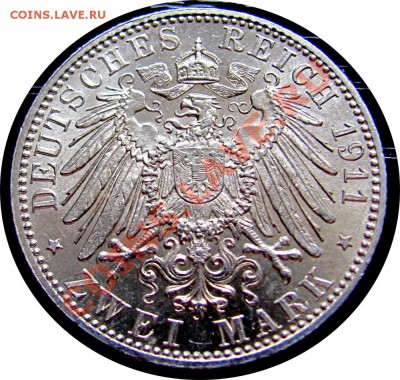2 марки Бавария 1911, оценка - 1911 2 Mark Bayern_2