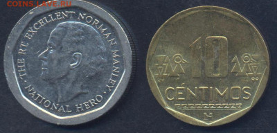 Перу 10 центимос 2012 г.8.08.2025 г. 22 -00 МСК. - Ямайка1