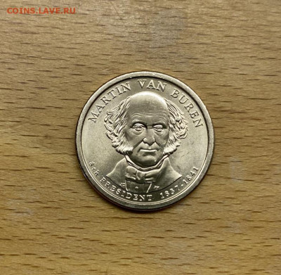 США 1$ доллар 2008 Президент США Мартин Ван Бурен двор P - ssha_1_dollar_2008_prezident_ssha_martin_van_buren_dvor_p