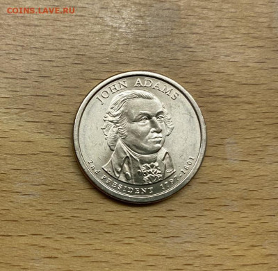США 1$ доллар 2007 Президент США Джон Адамс двор D - ssha_1_dollar_2007_prezident_ssha_dzhon_adams_dvor_d