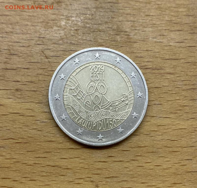 биметалл Эстония 2 евро 2019 150 лет первому песни - bimetall_estonija_2_evro_2019_150_let_pervomu_estonskomu_prazdniku_pesni