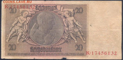 Германия 20 марок 1929 г.  8.08.2025 г. 22 -00 МСК. - 20 м1