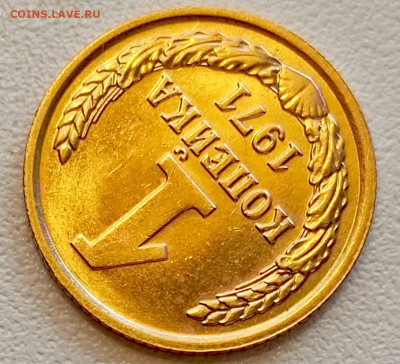 1 копейка 1971 года Штемпельный Блеск до 9.08 в 22.00 - 1754485224201
