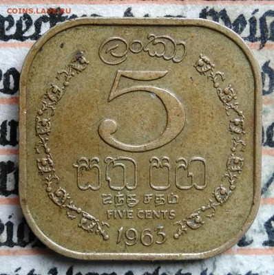Цейлон 5 центов 1963 года до 11.08.2025 - IMG_20250808_005931