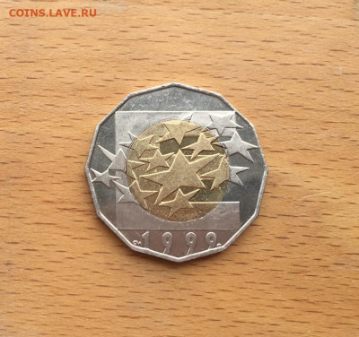 биметалл Хорватия 25 кун 1999 Европейский Союз - bimetall_khorvatija_25_kun_1999_evropejskij_sojuz