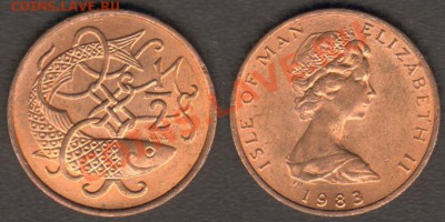 Остров Мэн полпенни 1983 до 19.02.2012 22-00 - Остров Мэн полпенни 1983